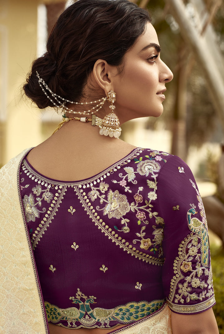 celebrations and heritage wear sari with choli