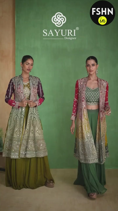 partywear video by sayuri designer catalogue zari