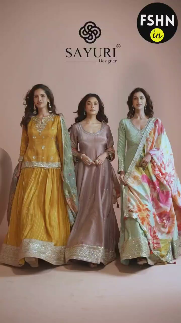 shaadi partywear video by sayuri designer catalogue sikha