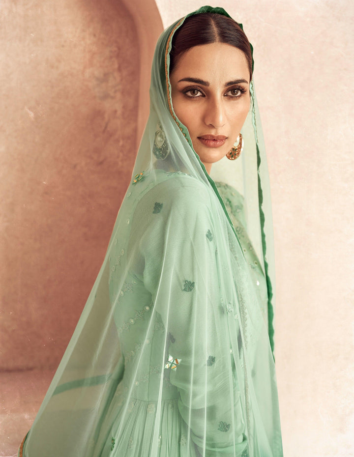 Function Wear Designer Long Anarkali Gown - Fashion Nation