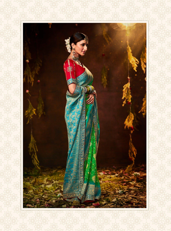 Wedding Wear Traditional Silk Saree - Fashion Nation