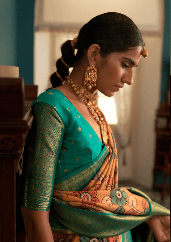 Haldi Special Tussar Silk Sari - Fashion Nation